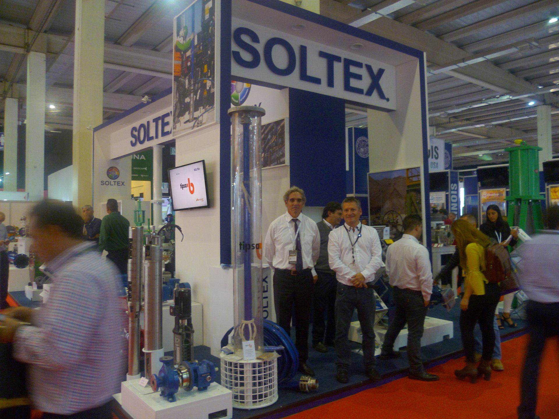 Tipsa en stand de Soltex Expomin 2018