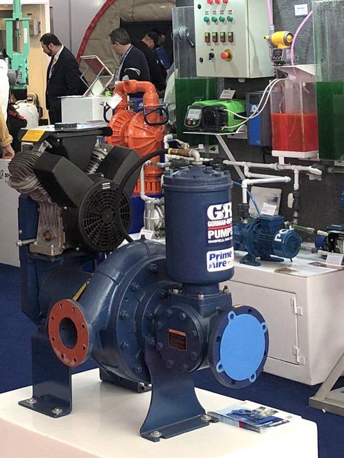 Bomba Gorman-Rupp en stand Soltex Exponor 2019