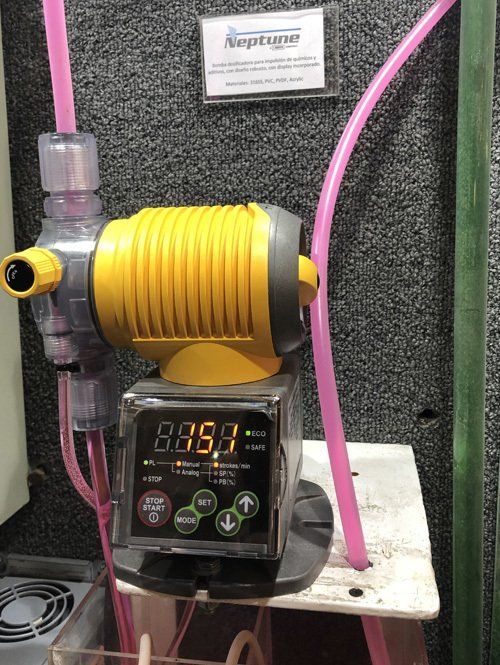 Bomba Neptune en stand Soltex Exponor 2019