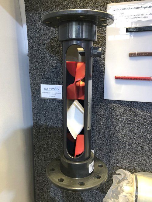 Statiflo en stand Soltex Exponor 2019