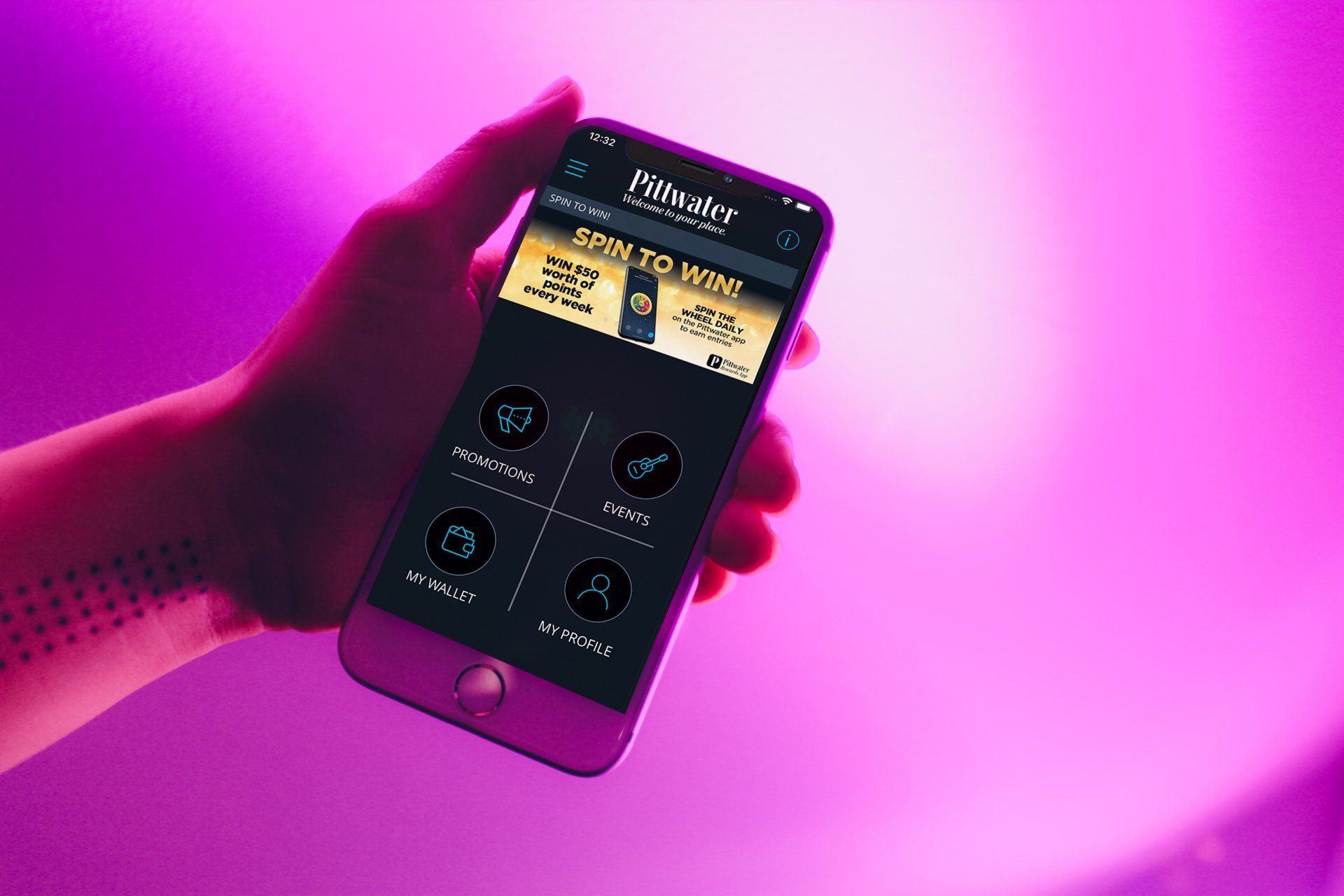 Mona Vale RSL Club app displayed on a smartphone showing digital member features and offers