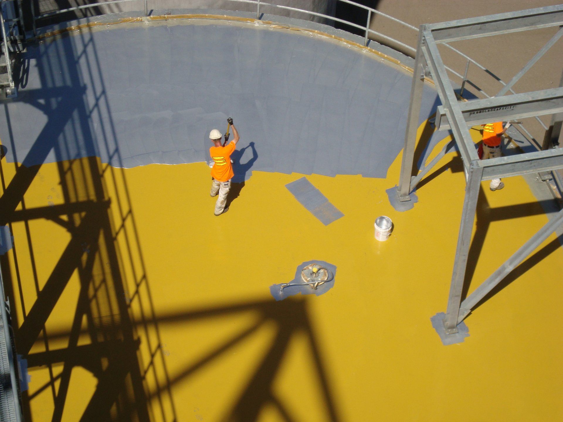 Combined fluid applied membrane (non breathable) with liquid applied roof coating.