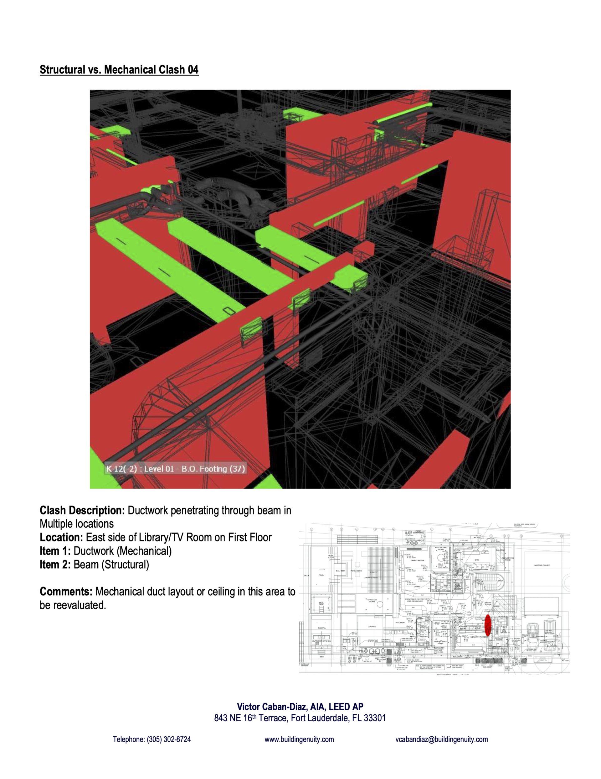 a 3d model of a building with a drawing of the same building .