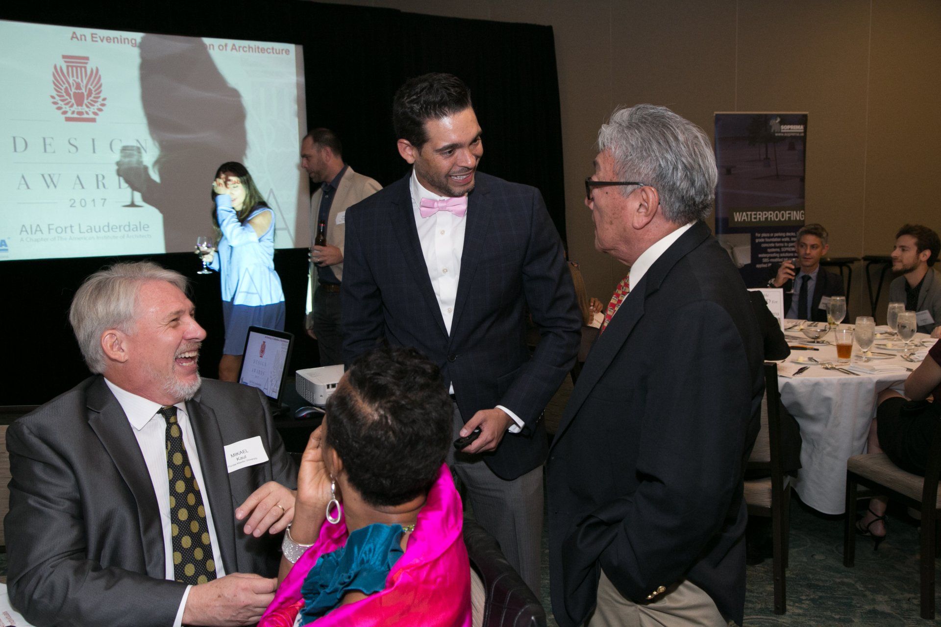 victor at an event