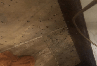 dirty floor