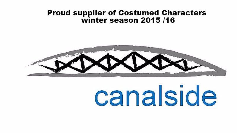 Supplier to Canalside every winter weekend Canalside provider of Costummed Characters 2015/2016