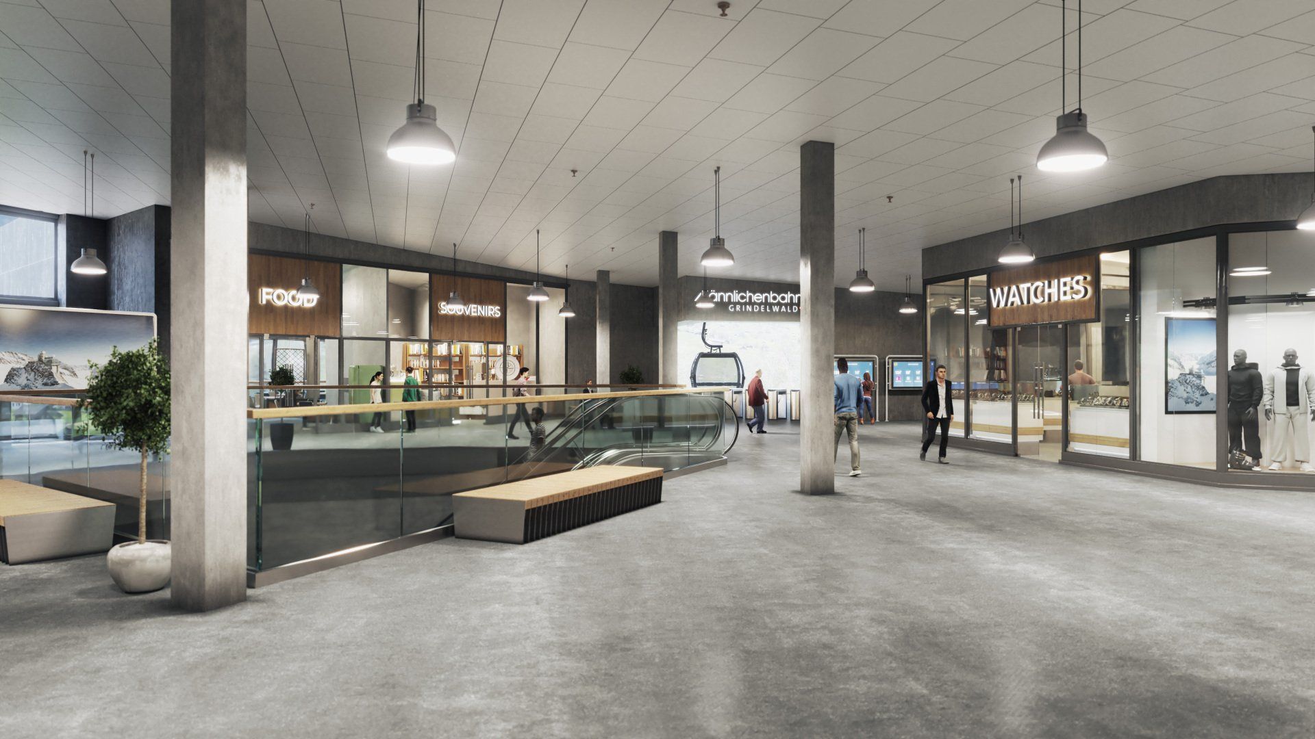 Terminal Grund Grindelwald innen
