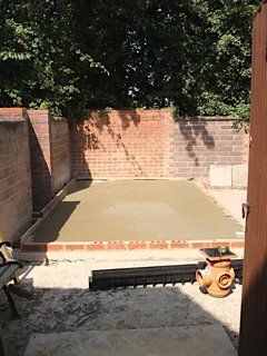 The building and completion of the dog parlour 1