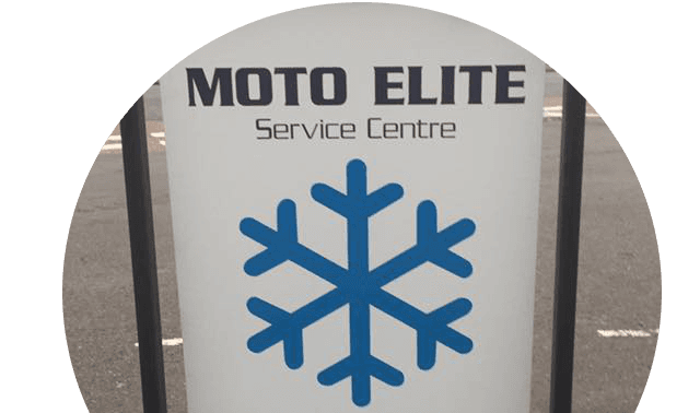 Moto Elite Service Centre Ltd ad board