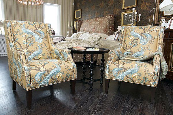 colourful armchair designer upholstery