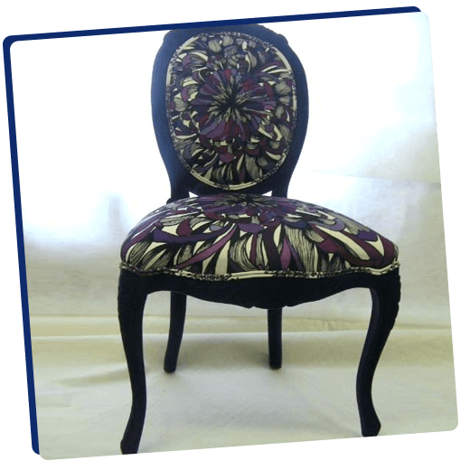 a beautiful wooden upholstery