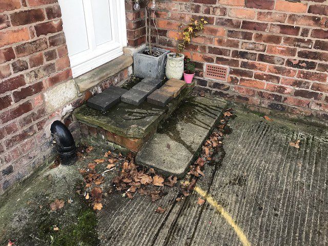 Old patio steps