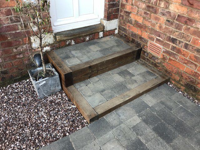 New patio steps