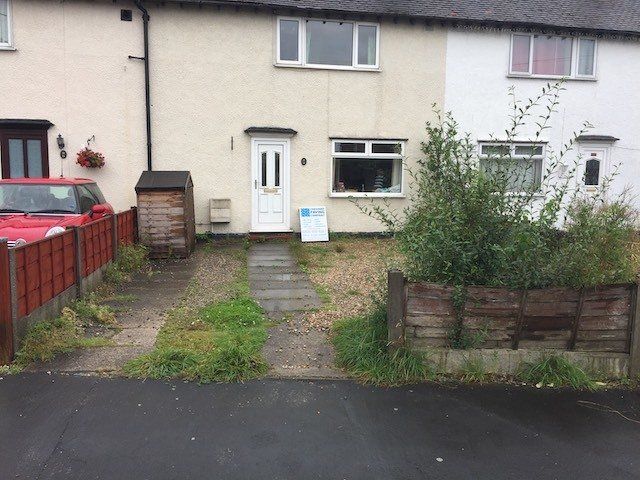 Old gravel driveway before.