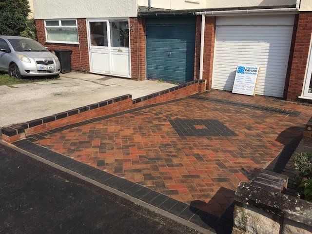 After driveway in Hawarden, Flintshire