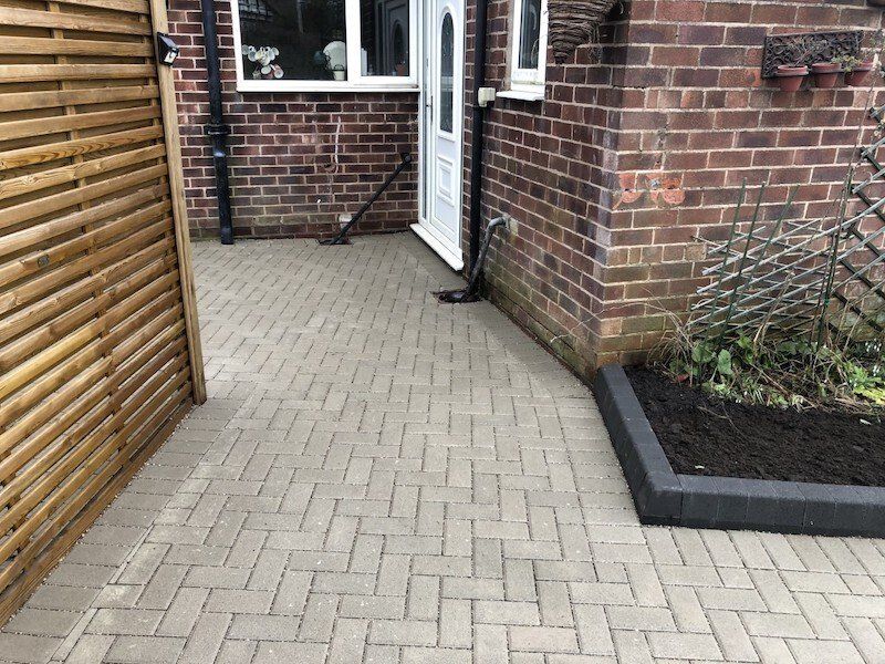 After New block paved driveway by Cheshire Paving Company in Chelford, near Knutsford, Cheshire