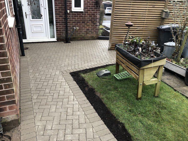 After New block paved driveway by Cheshire Paving Company in Chelford, near Knutsford, Cheshire