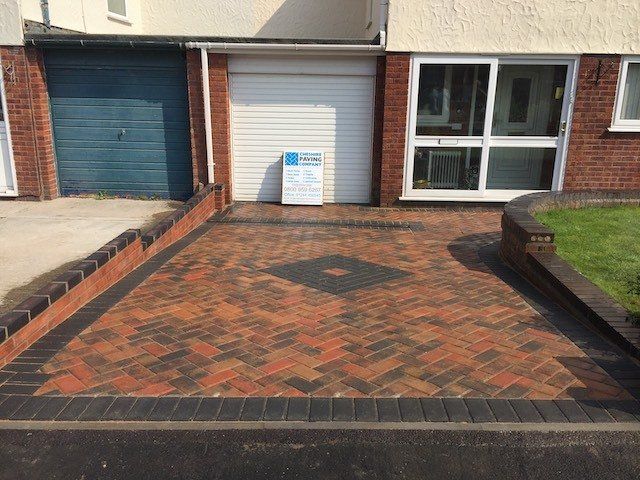 After drivewayin Hawarden, Flintshire