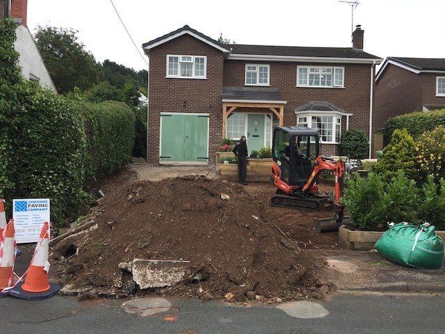 Before driveway Kelsall near Chester