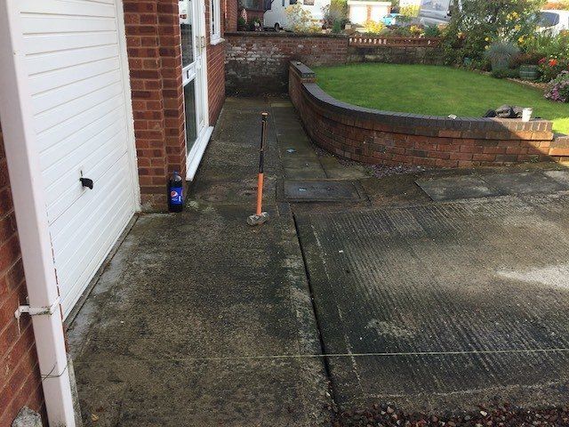 Before driveway in Hawarden, Flintshire