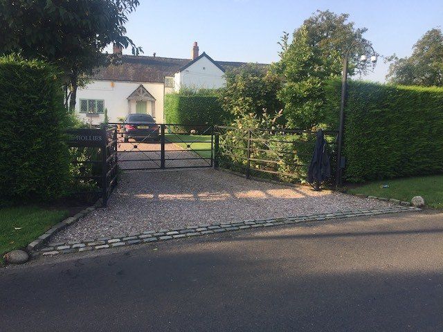 Before An entrance way in Little Leigh, Nantwich, Cheshire