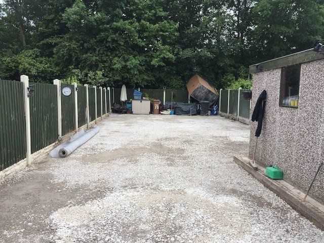 Patio before Broughton, Wales