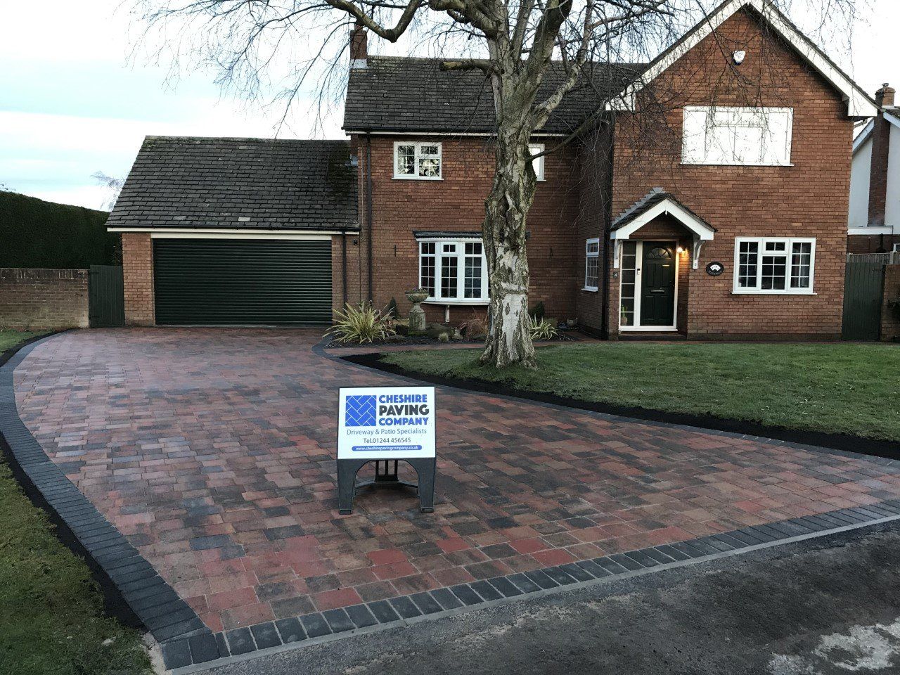 Completed quality driveway installation in Cheshire
