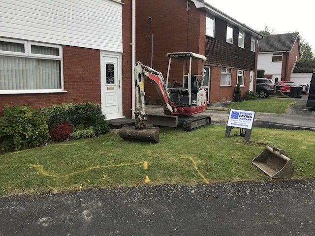 Driveway before