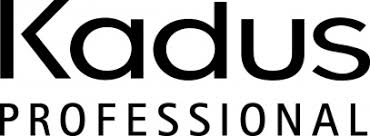 Logo Kadus Professional, testo nero su sfondo bianco.