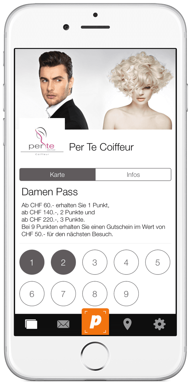 poinz Treuekarte Menu gratis Sammelkarte Loyalty Card