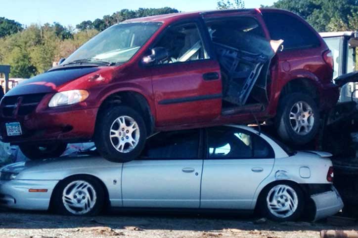 Car Stack - auto salvage yard in St. Charles, MN