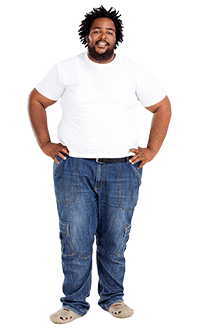Man stand with closed hand - Clothing in Chicago, IL