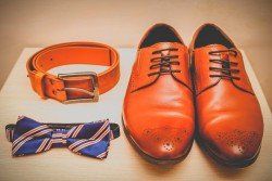 Belt, neck tie and shoes - Fashion in Chicago, IL Belt, neck tie and shoes - Fashion in Chicago, IL