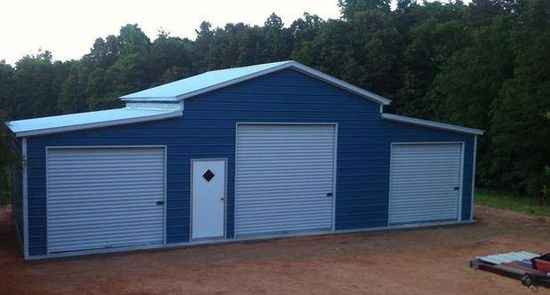 A wood utility shed in a back yard