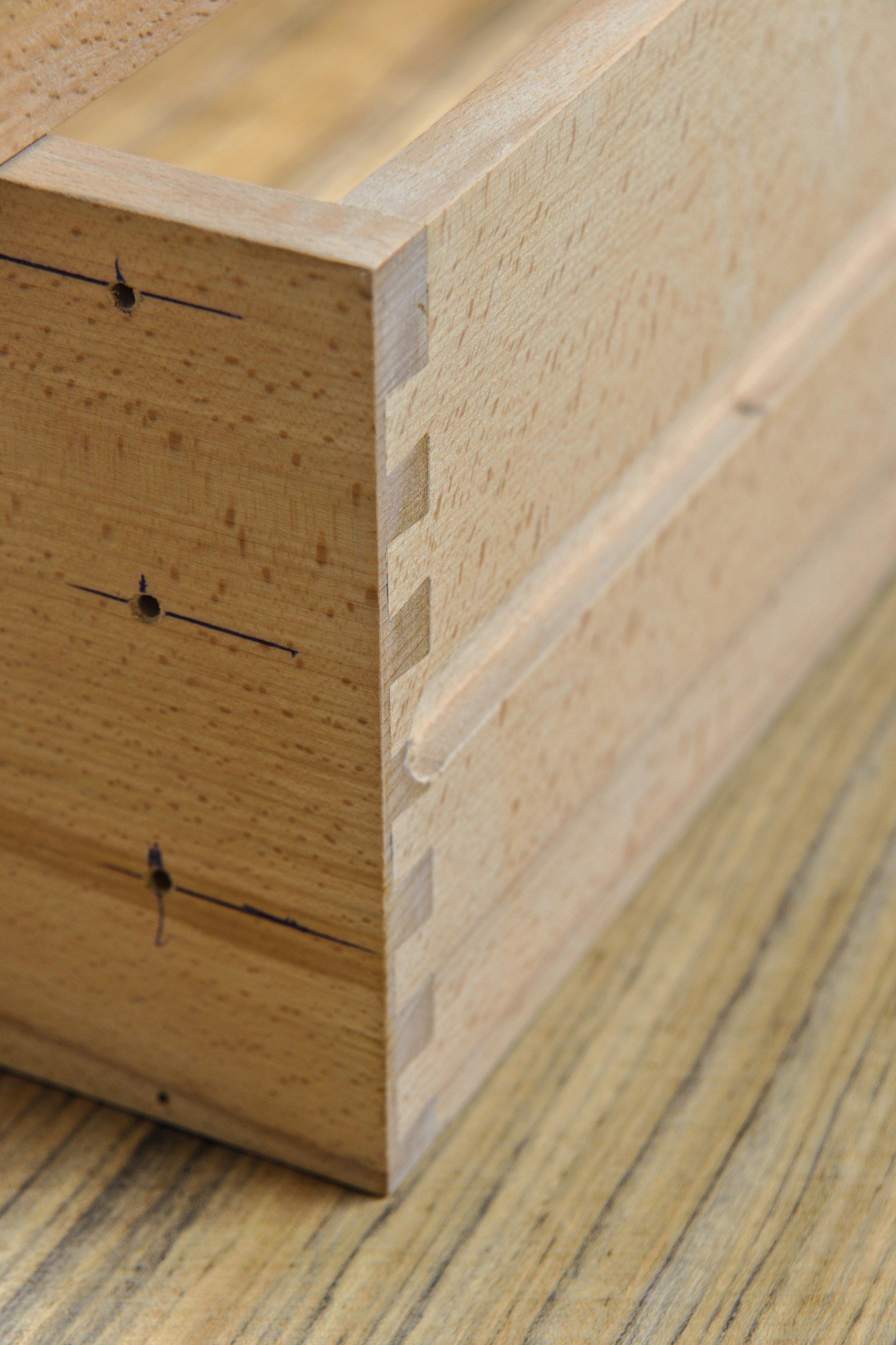 Retro cassetti di legno