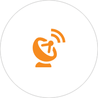 Vector of a satellite dish
