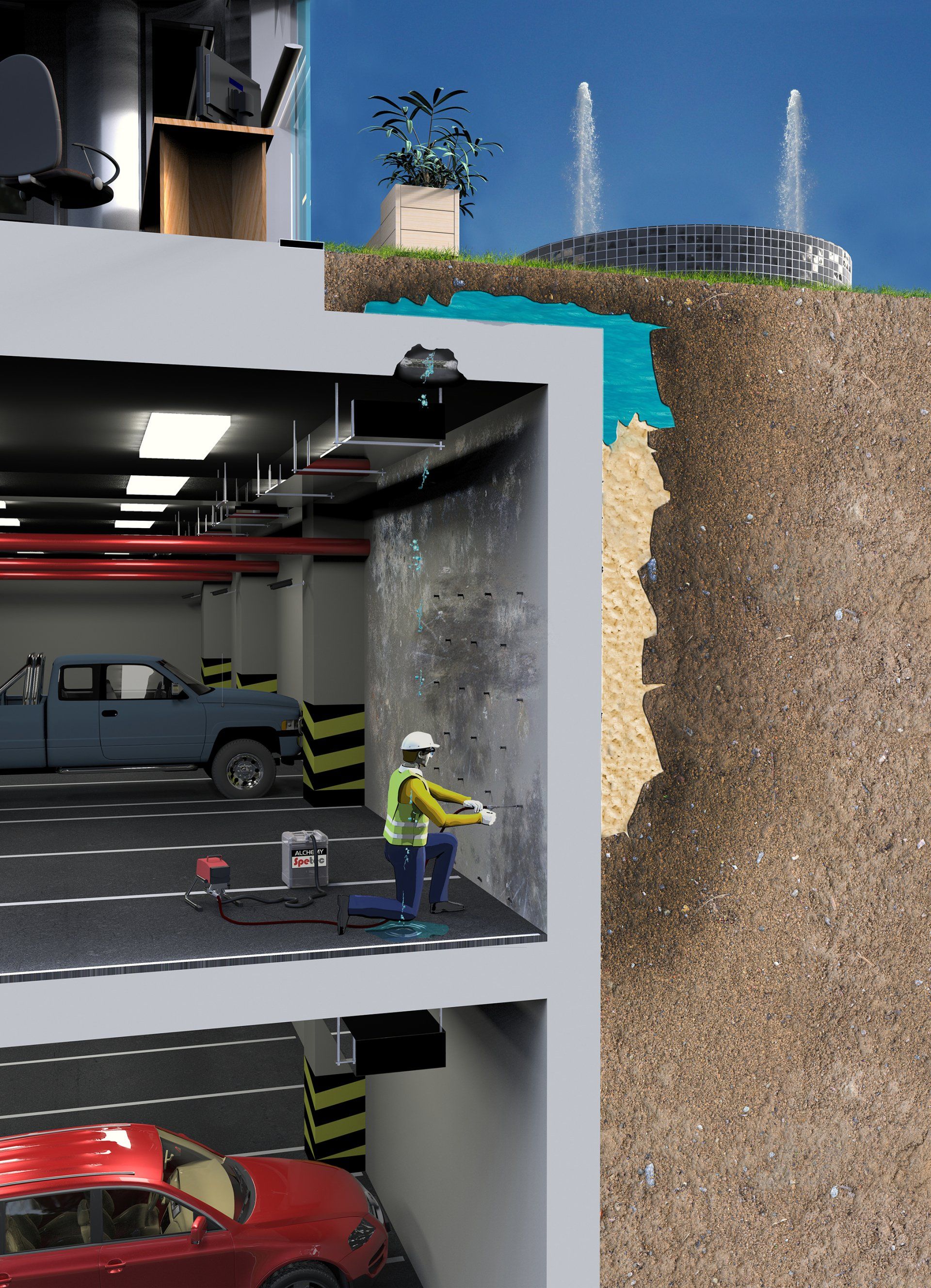 residential concrete waterproofing