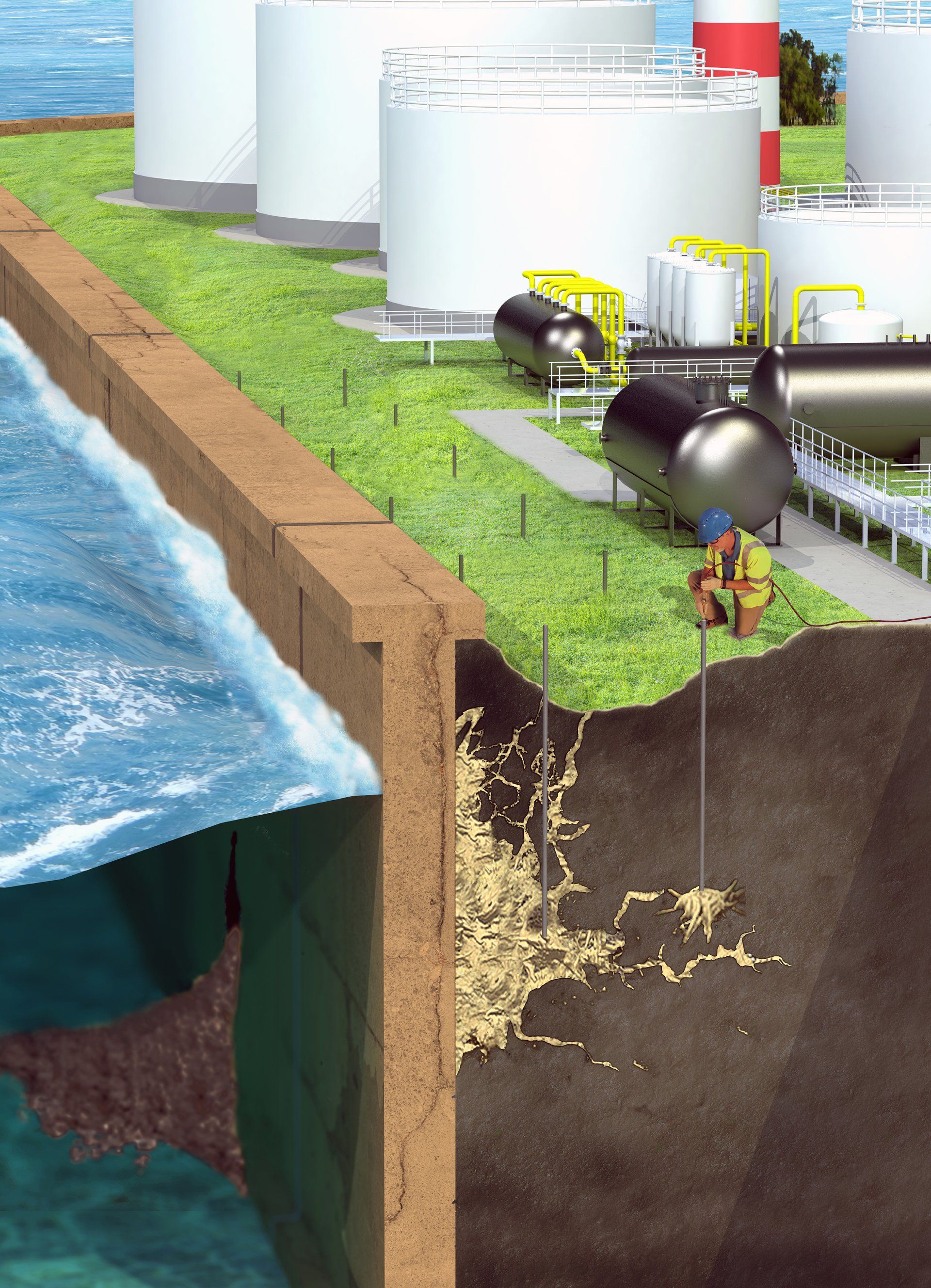 concrete Water tank waterproofing