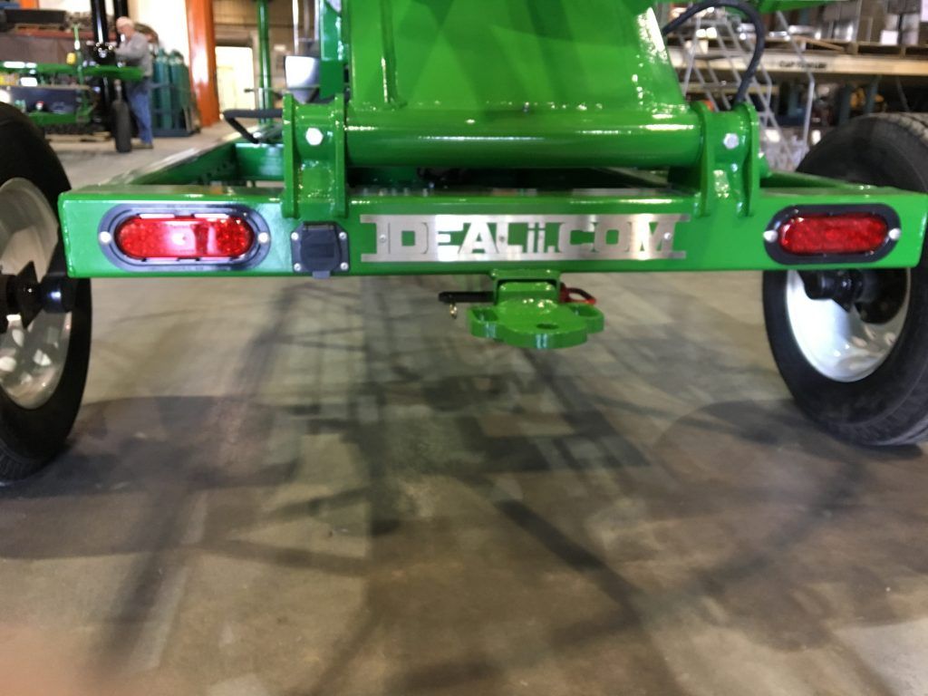Tile stringer equipped with new inset rear lights and RV plug option, which allows two trailers to be pulled in tandem and charge off of the tow vehicle
