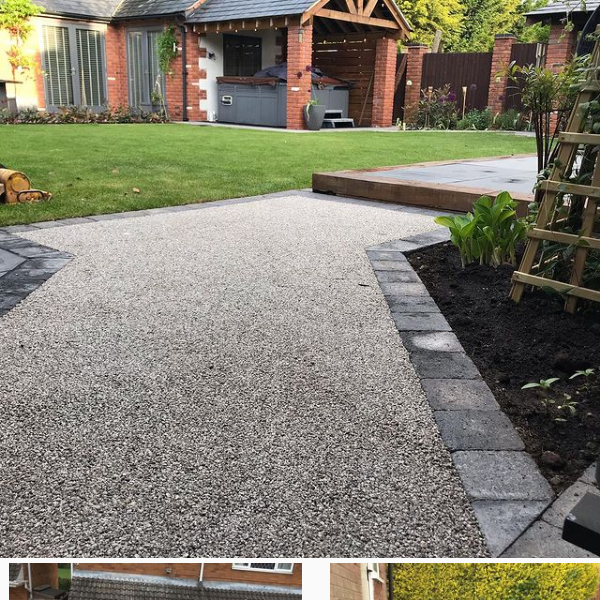 stone driveway
