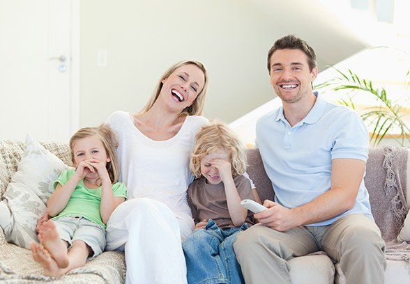 A family inside a home