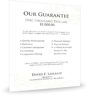 Leeland's Slate Roofing Guarantee