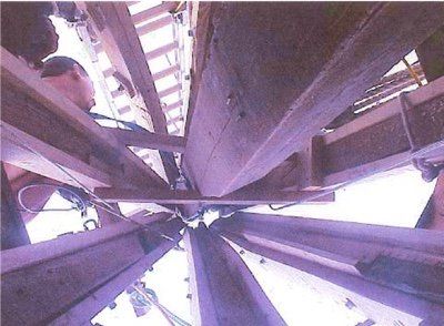 Repairs shown here for steeple