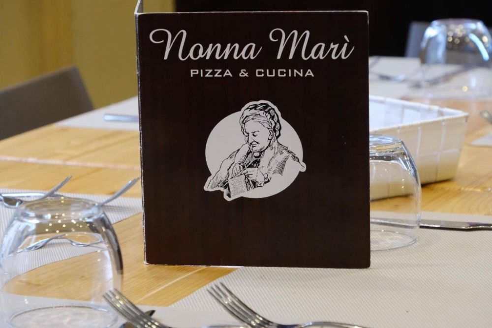 Menù della pizzeria e ristorante