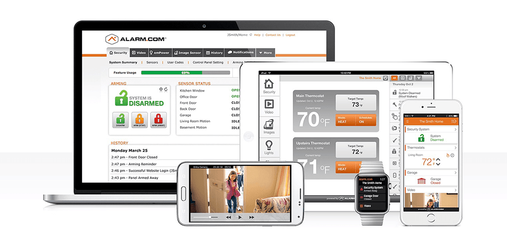 Alarm.com automation products