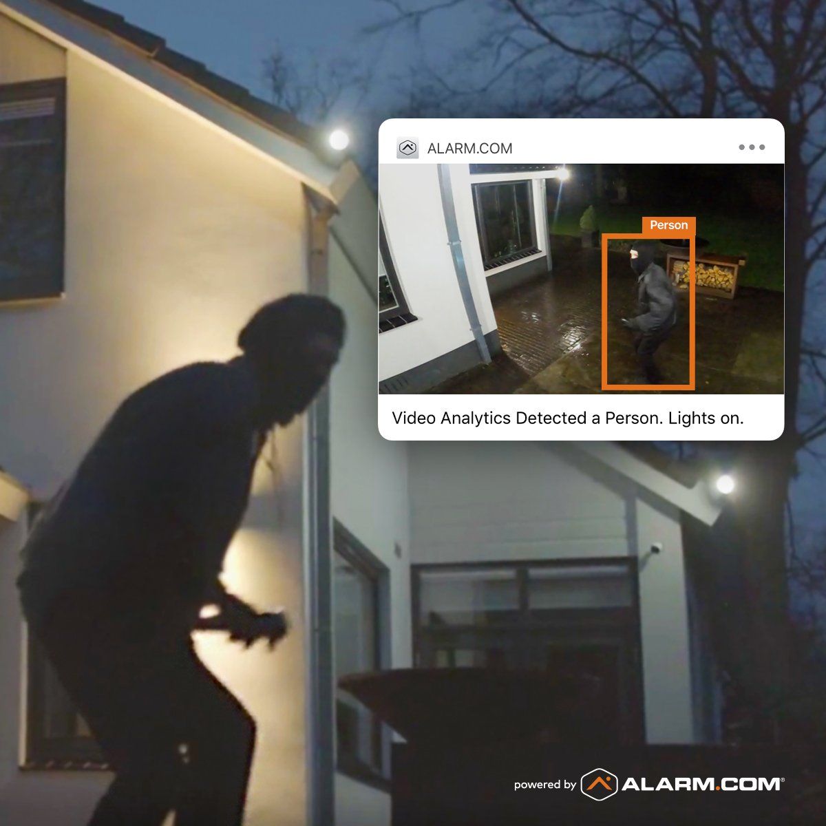 camera catches burglar