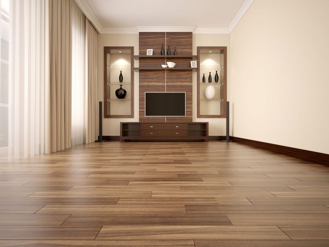 pavimento in legno dopo posa in opera