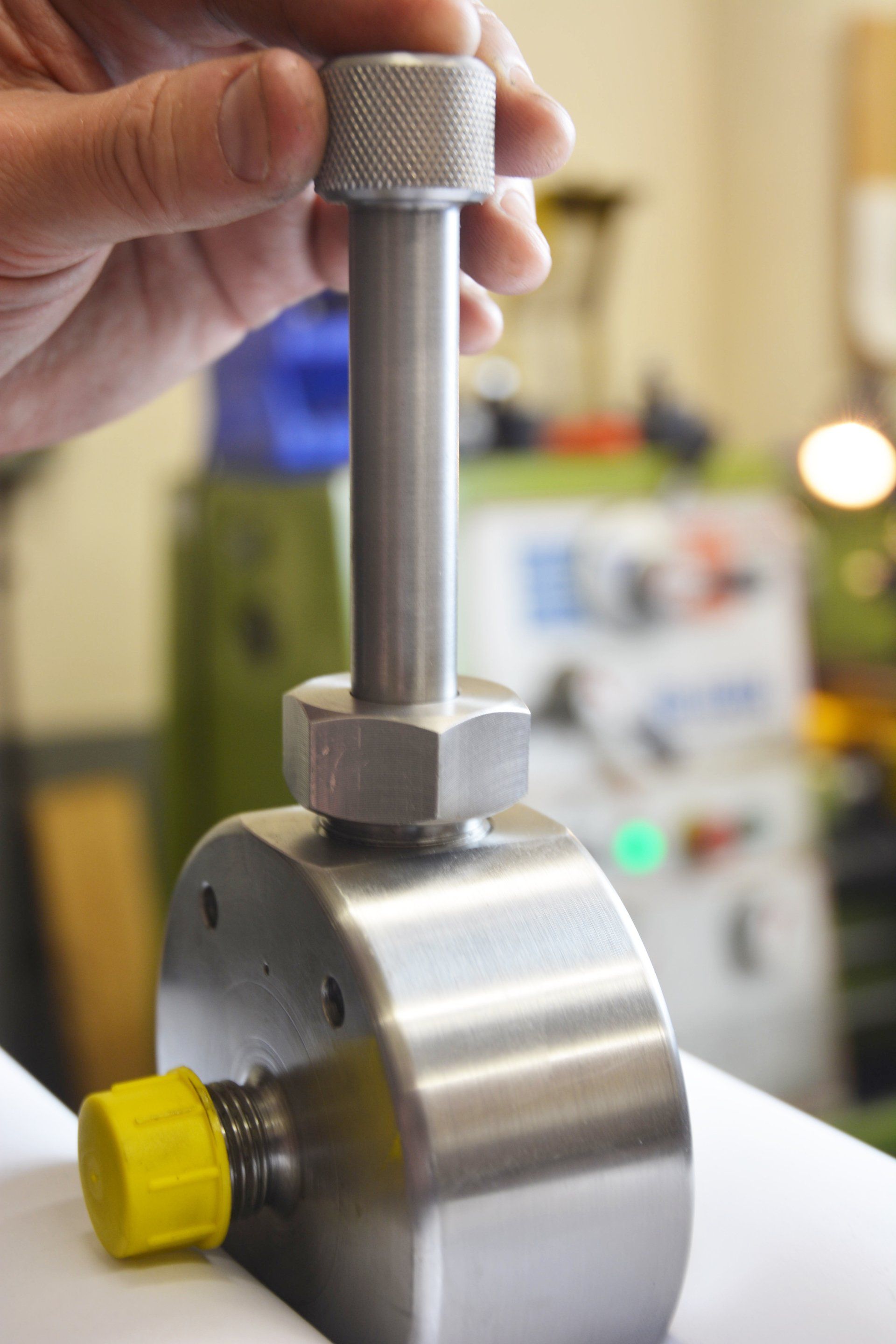 engineering working on valve