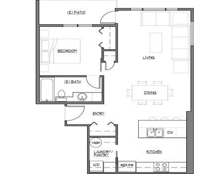 1 Bedroom Floorplan