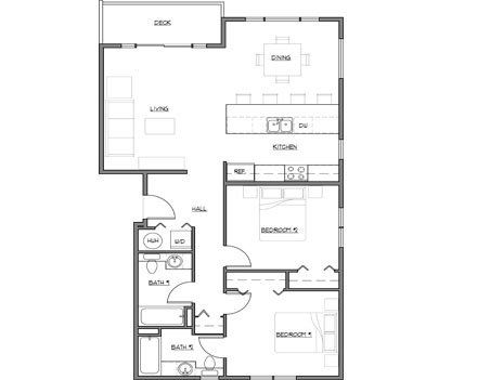 2 Bedroom Floorplan